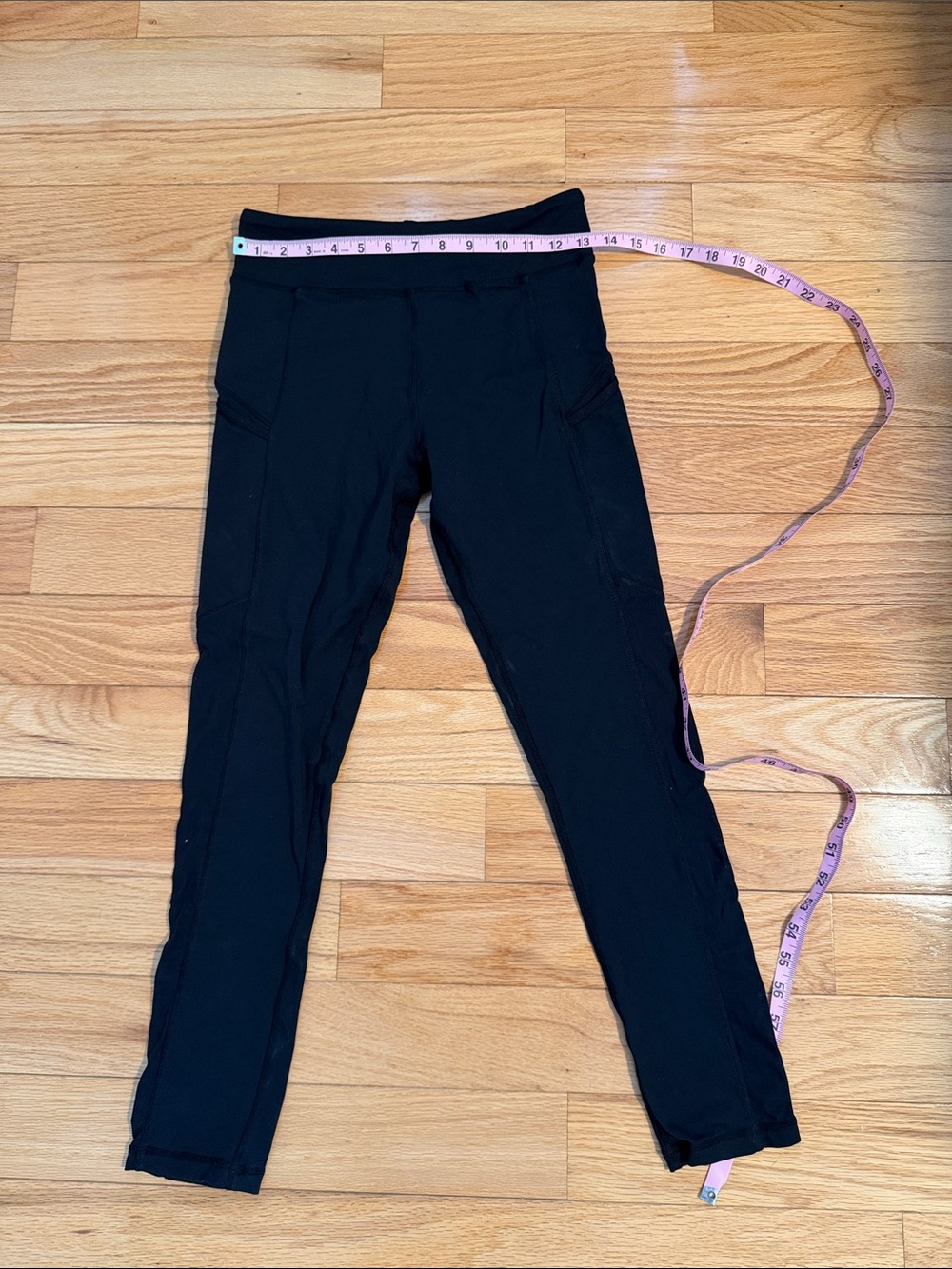 good hYOUman Black High-Rise Pocket Leggings (Partially Sheer!!!)